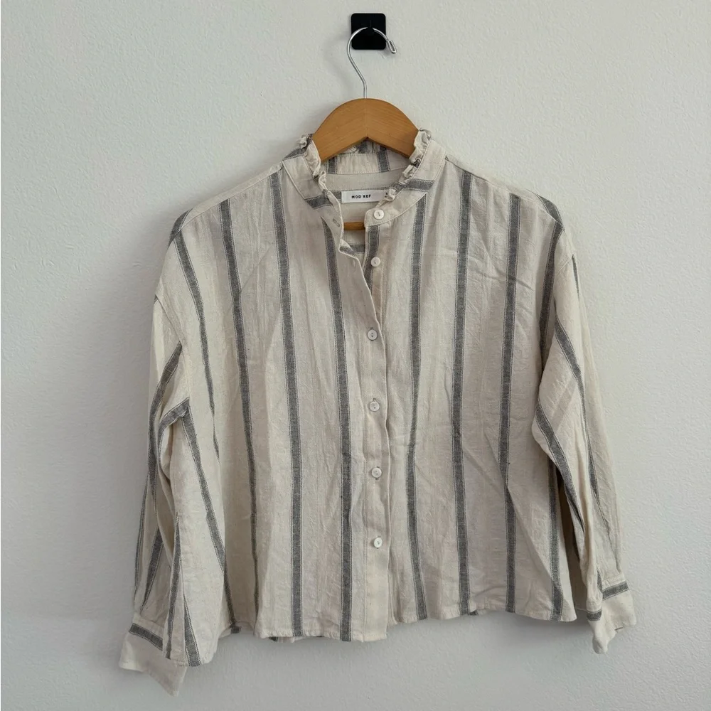 Mod Ref Ruffle Collared Shirt - Picture 5 of 7